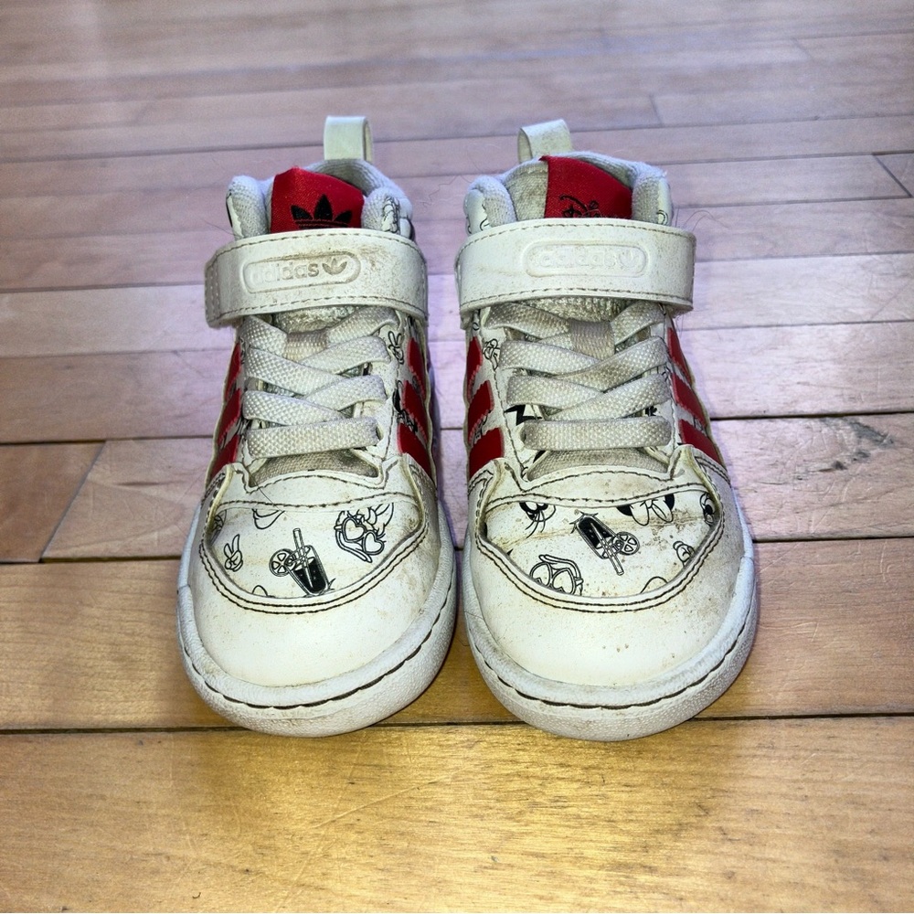 Adidas Kids Sneakers - White and Red